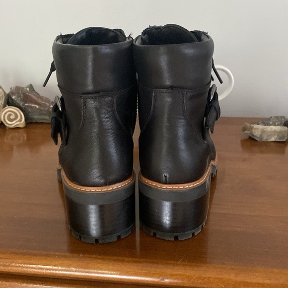 Black Leather Naturalizer Tia Ankle Motorcycle Boots Sz 9 NWOT - Picture 4 of 8